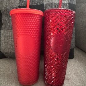 Starbucks Red Accents Tumbler Set